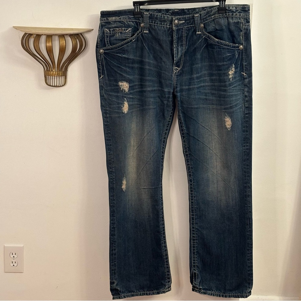 Rivet De Cru Mae Relaxed Straight Leg Jeans, Size 42x34, Men's Big & Tall Denim